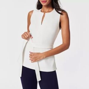 Spanx Perfect Tie-Waist Top in Powder Size: M